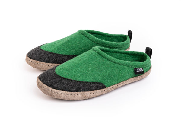 Sewn felt slippers